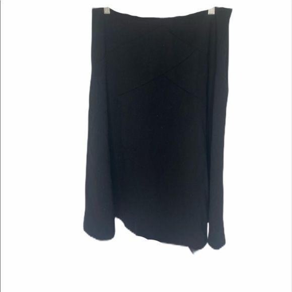 Women’s size 12 P Lauren Ralph Lauren black wool blend long skirt - Picture 1 of 7